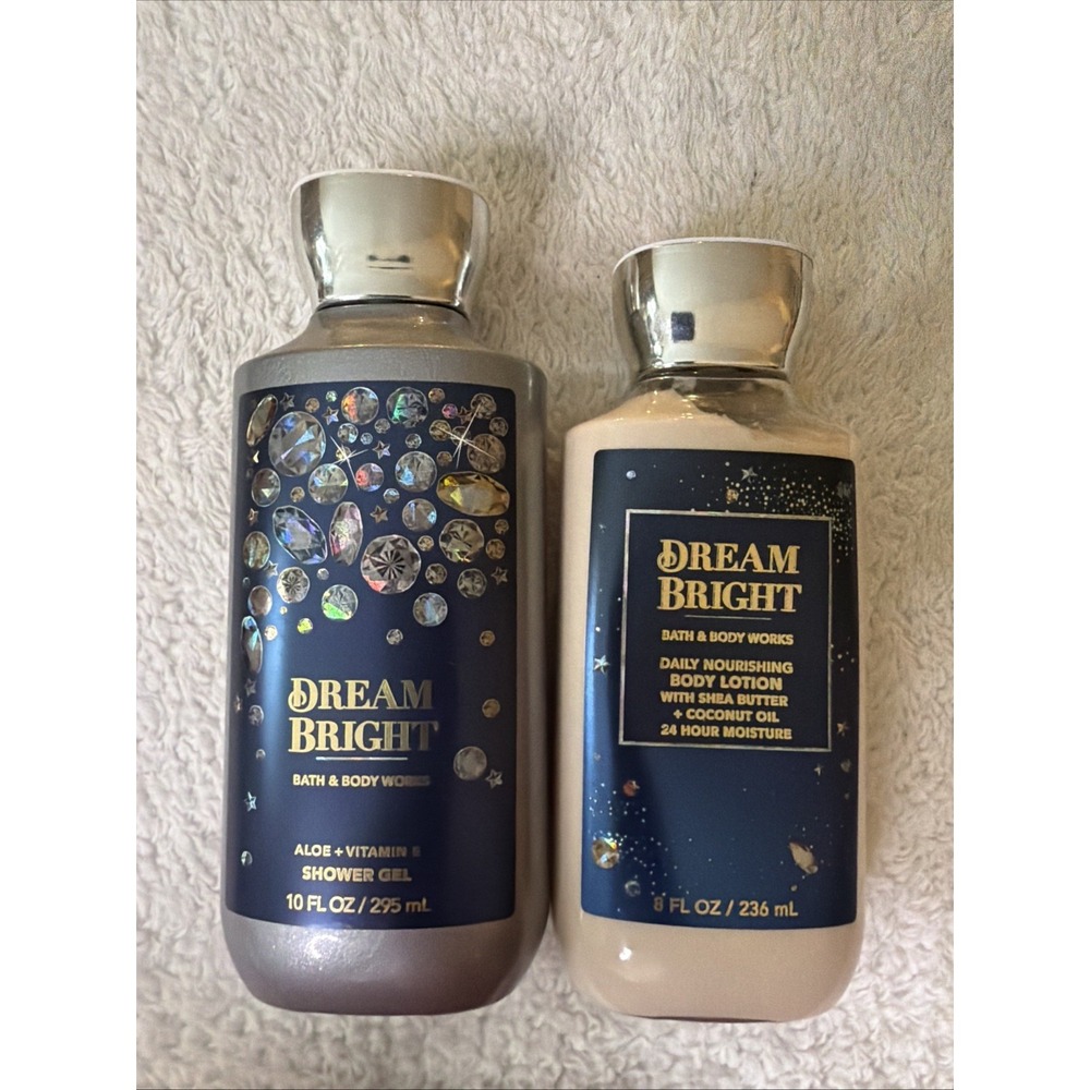 Bath & Body Works DREAM BRIGHT Shower Gel 10 Fl Oz Body Lotion 8 Fl Oz Lot Of 2
